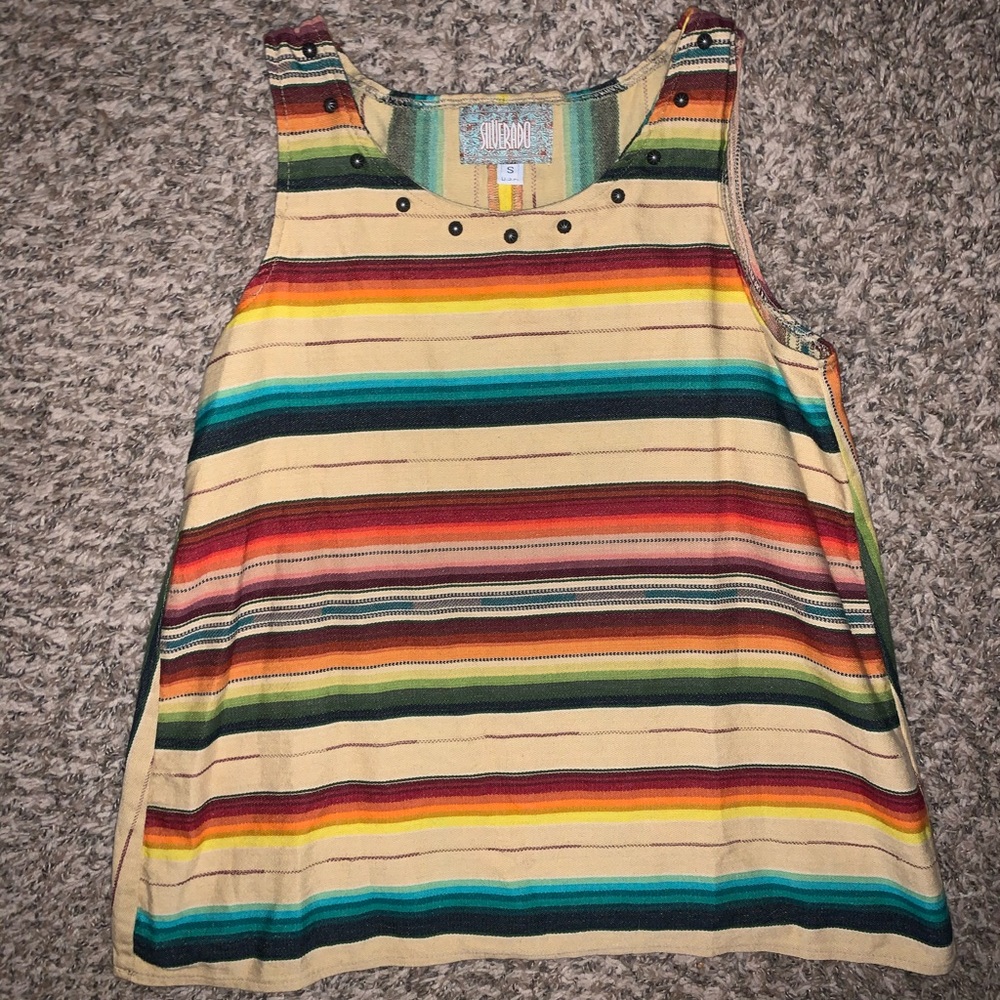 Silverado Serape striped woven tank